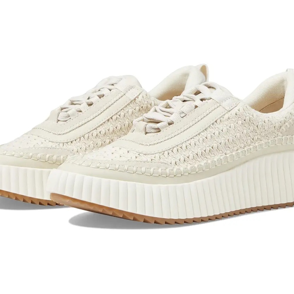 Dolce Vita DOLEN Cream Woven Platform Sneakers